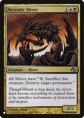 Necrotic Sliver - The List