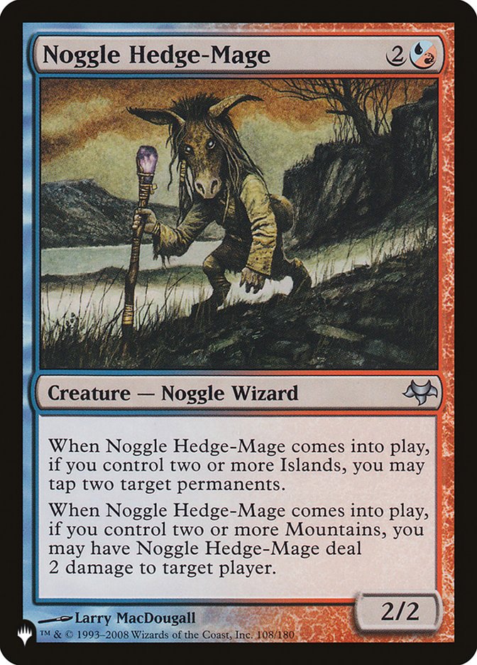 Noggle Hedge-Mage - The List