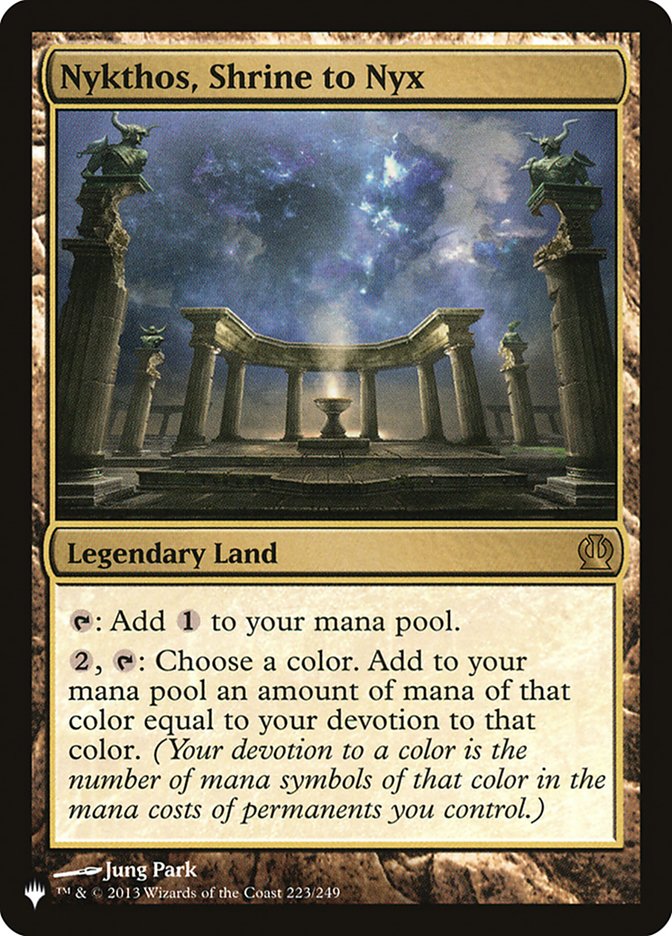 Nykthos, Shrine to Nyx (PAGL) - The List