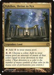 Nykthos, Shrine to Nyx (PAGL) - The List