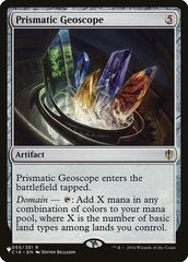 Prismatic Geoscope - The List