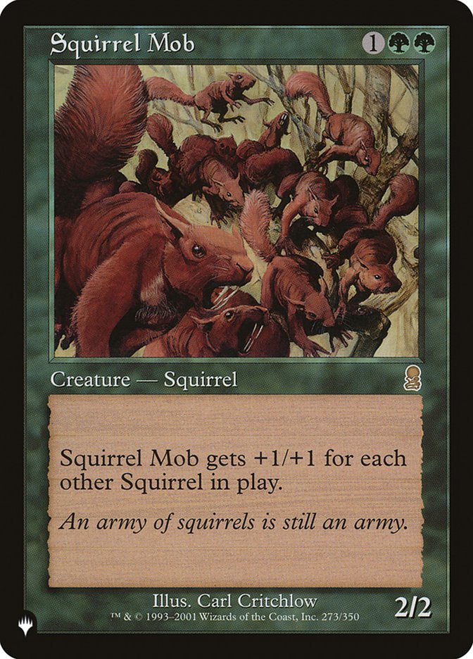 Squirrel Mob - The List