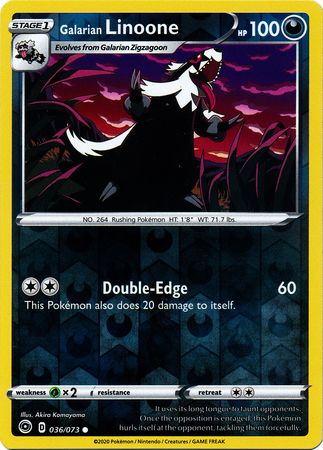 Galarian Linoone - 036/073 - Common - Reverse Holo