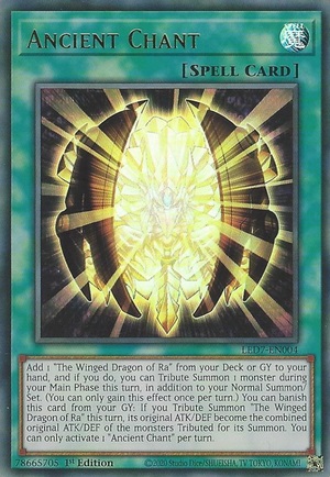 Ancient Chant - LED7-EN004 - Ultra Rare - 1st Edition