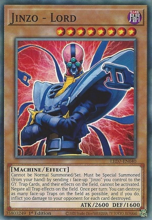yugioh cards jinzo Yu-Gi-Oh! - (BPT-011) - 20022003 Collectors Tins - Limited Edition You will receive the Unlimited Edition version of this card. Jinzo (Yugioh Legendary Duelists: Rage
