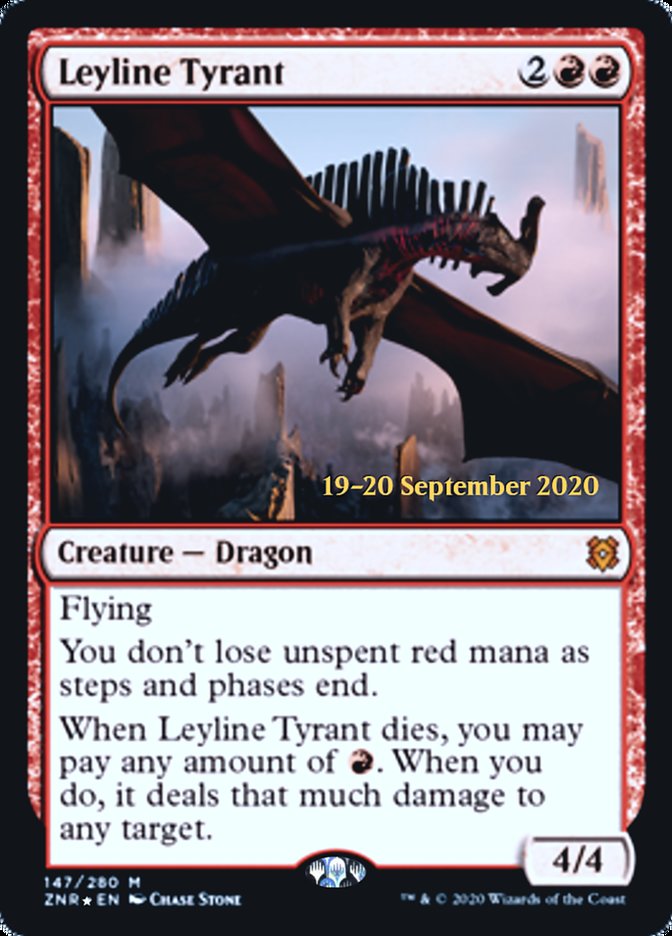 Leyline Tyrant - Foil - Prerelease Promo