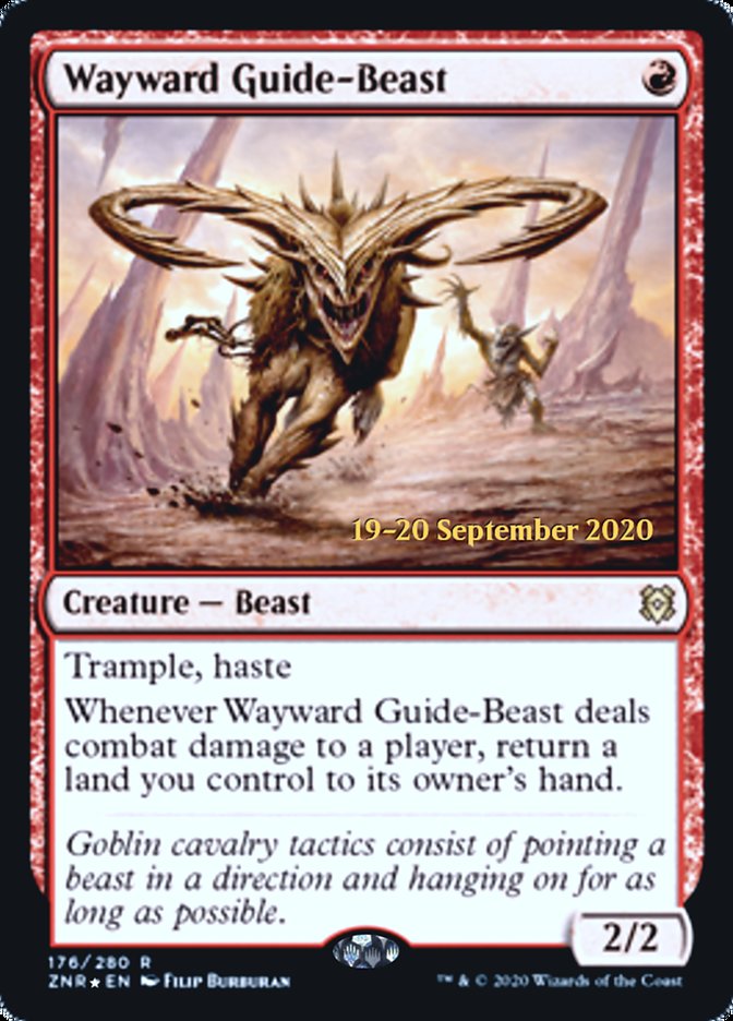 Wayward Guide-Beast - Foil - Prerelease Promo