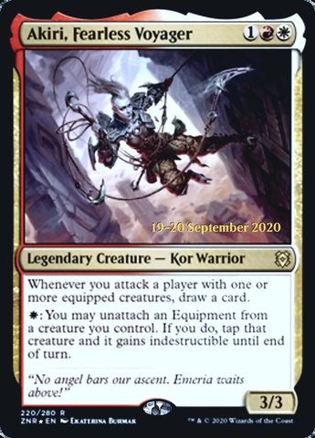 Akiri, Fearless Voyager - Foil - Prerelease Promo