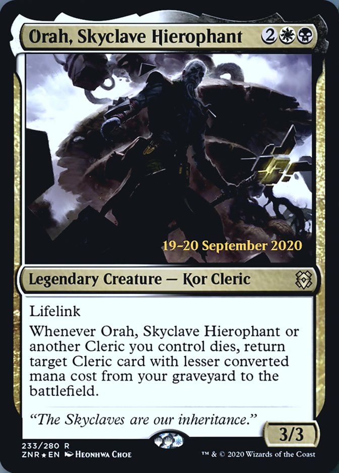 Orah, Skyclave Hierophant - Foil - Prerelease Promo