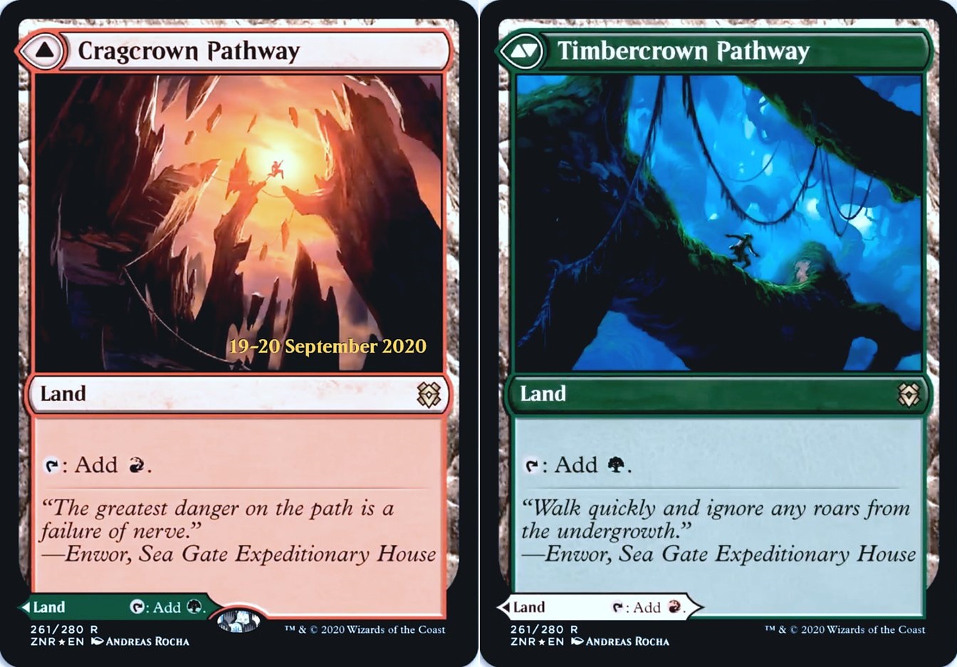 Cragcrown Pathway // Timbercrown Pathway - Foil - Prerelease Promo