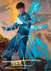 Jace, Mirror Mage (063) Art Card - Gold-Stamped Signature