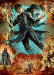 Jace, Mirror Mage (281) Art Card [2/81] - Gold-Stamped Signature