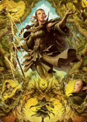 Nissa of Shadowed Boughs (283) Art Card - Gold-Stamped Signature