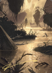 Murkwater Pathway Art Card (Gold-Stamped Signature)