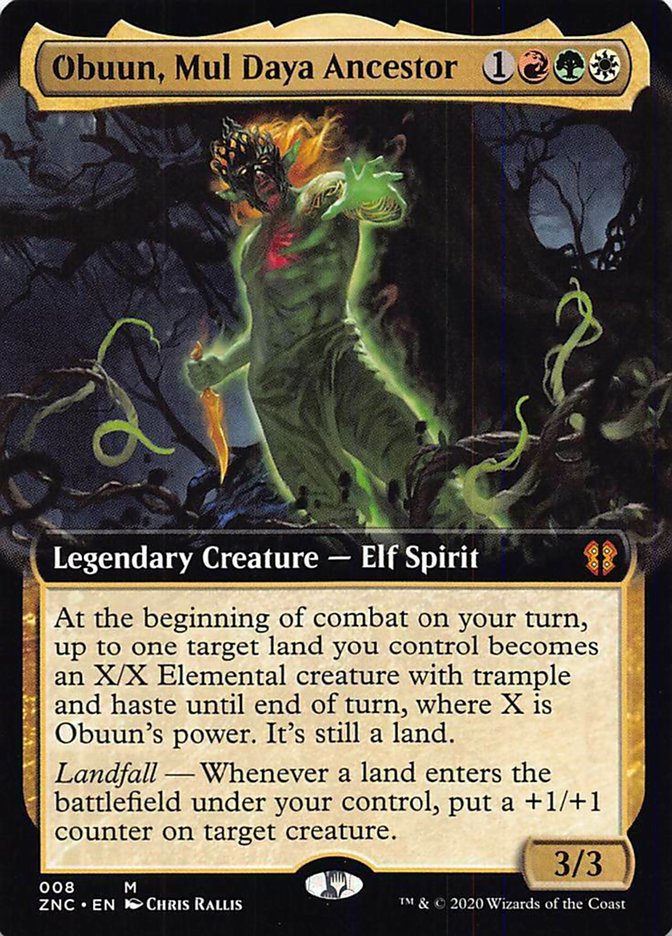 Obuun, Mul Daya Ancestor - Foil - Extended Art