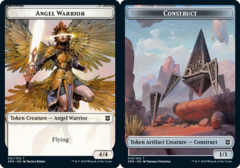 Angel Warrior // Construct Double-sided Token - Foil