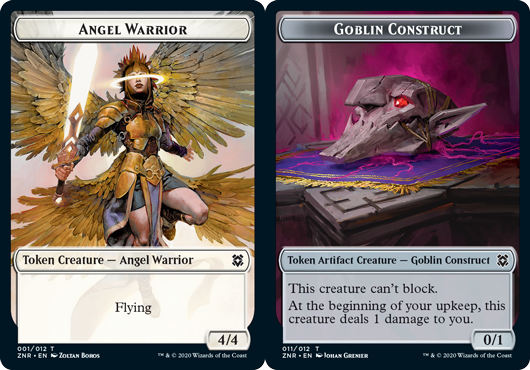Angel Warrior Token // Goblin Construct Token - Foil Angel Warrior Token // Goblin Construct Token - Foil