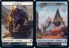 Cat Beast Token // Construct Token - Foil