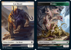 Cat Beast (003) // Hydra (009) Double-Sided Token - Foil