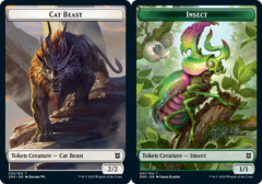 Cat Beast Token // Insect Token - Foil