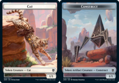 Cat // Construct Double-sided Token - Foil