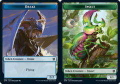 Drake // Insect Double-sided Token - Foil