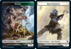 Hydra // Kor Warrior Double-sided Token - Foil