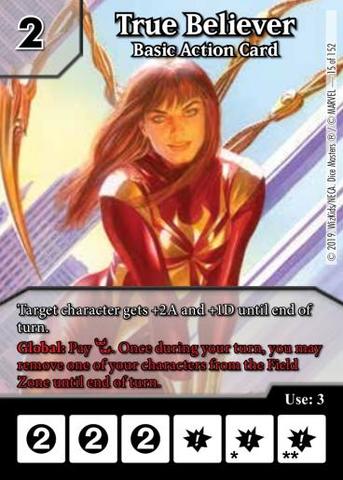 True Believer: Basic Action Card