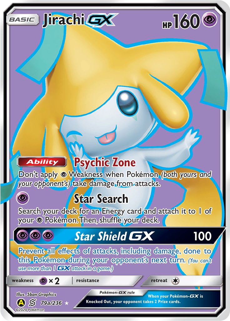 Jirachi GX - 79a/236 - Alternate Art Promo