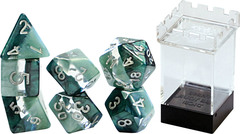 Gate Keeper Games - “Adamantine” Supernova Dice - 7 Die Polyhedral Dice Set