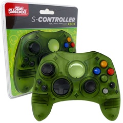 Old Skool Xbox Controller S-Type Wired Game Pad - GREEN