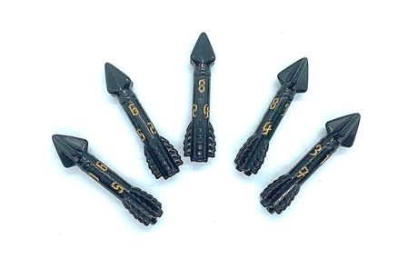PolyHero Dice: Rogue -  5d8 Crossbow Bolts: Nightshade