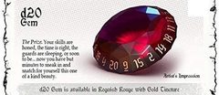 Polyhero Dice: Rogue Sets - Gem Roguish D20 Dice