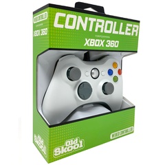 Old Skool Wired USB Controller for PC & Xbox 360 - White