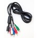 Old Skool Component AV Cable for PS2, PS3 (BULK)