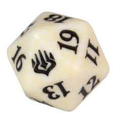 Magic Spindown Die - War of the Spark - White