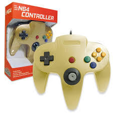 Old Skool N64 Controller Gold