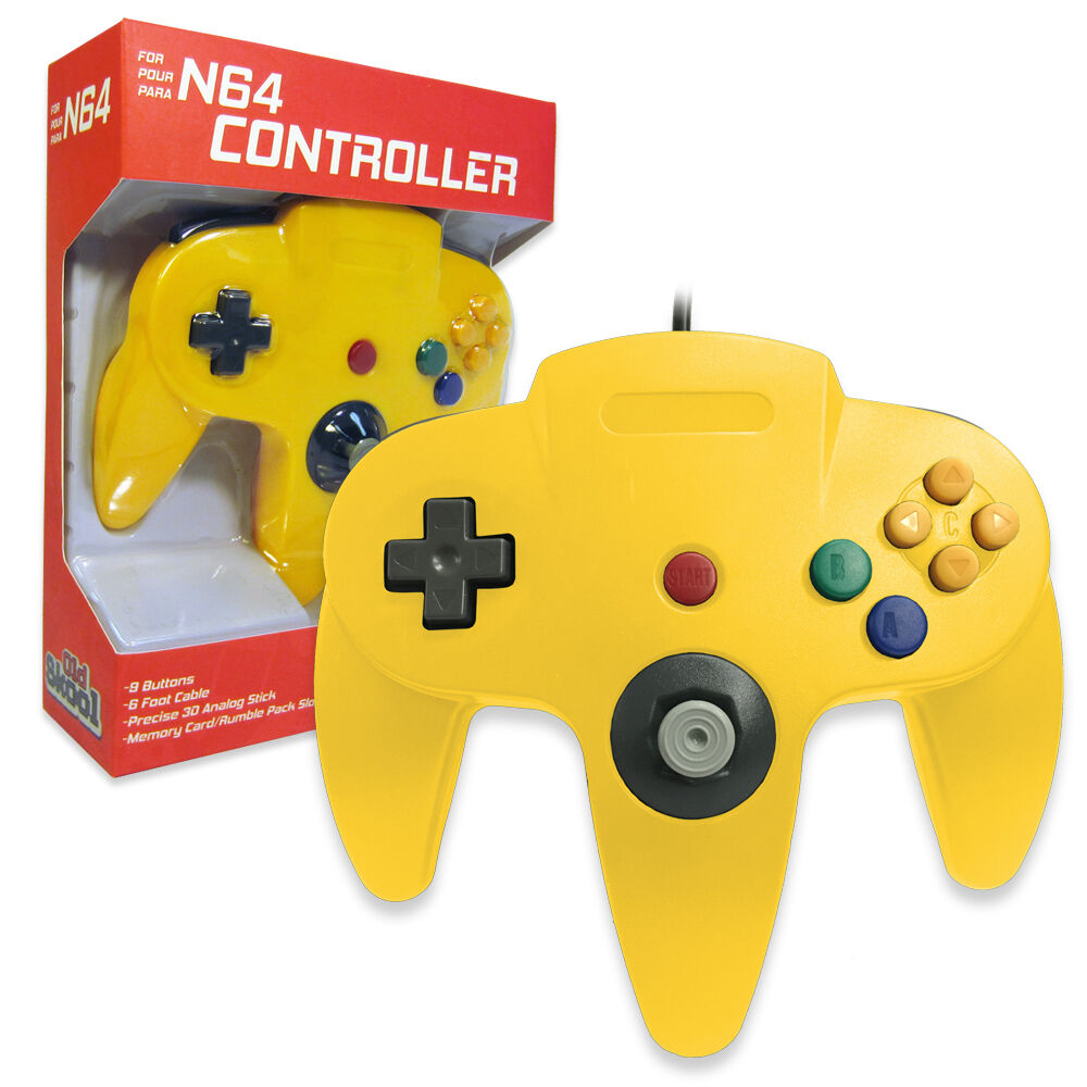 Old Skool N64 Controller Yellow