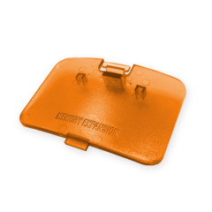 Old Skool N64 Expansion Port Cover - Fire Orange