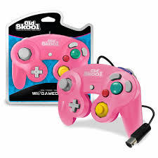 Old Skool GameCube / Wii Compatible Controller - PINK/MAGENTA