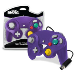 Old Skool GameCube / Wii Compatible Controller - PURPLE