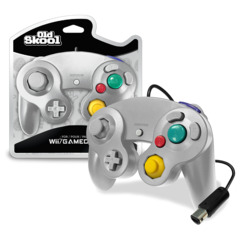 Old Skool GameCube / Wii Compatible Controller - SILVER