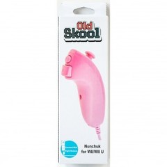 Old Skool Nunchuck Controller For Wii / Wii U Remote - Pink