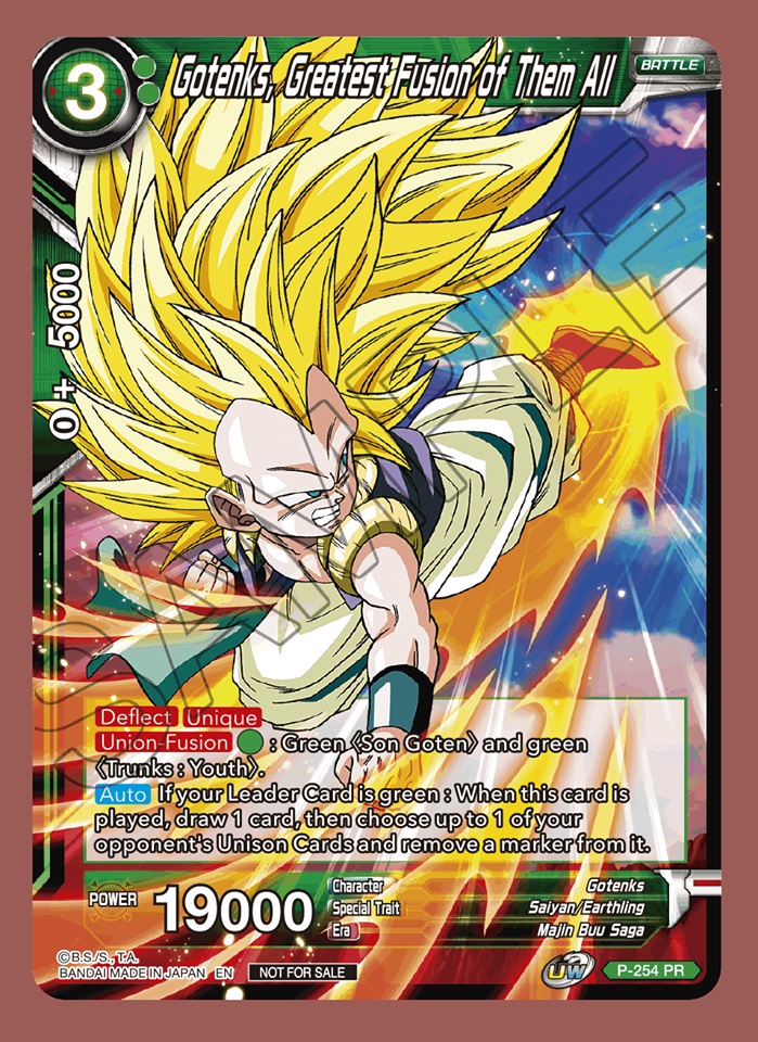 Gotenks, Greatest Fusion of Them All - P-254 - PR - Foil Gotenks, Greatest Fusion of Them All - P-254 - PR - Foil