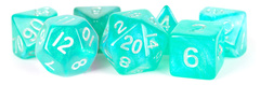 16mm Stardust Acrylic Poly Dice Set: Turquoise