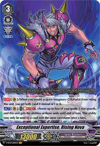Exceptional Expertise, Rising Nova - V-BT10/004EN - VR