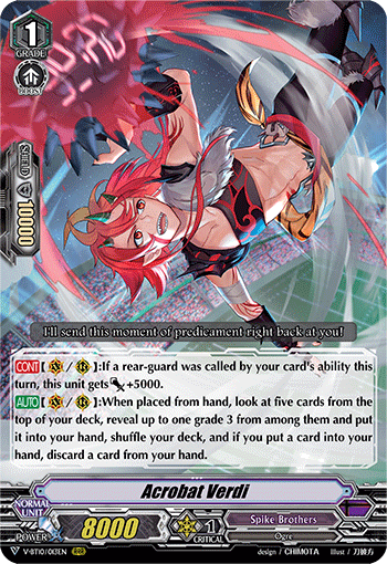 Acrobat Verdi - V-BT10/013EN - RRR