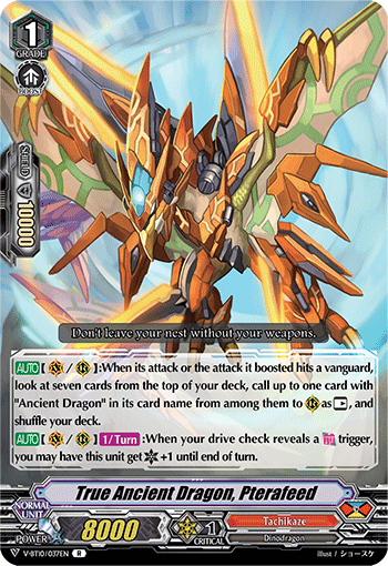 True Ancient Dragon, Pterafeed - V-BT10/037EN - R