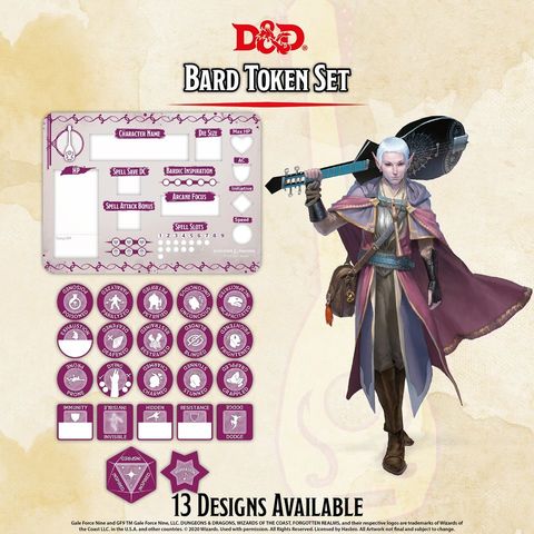 D&D Token Set: Bard