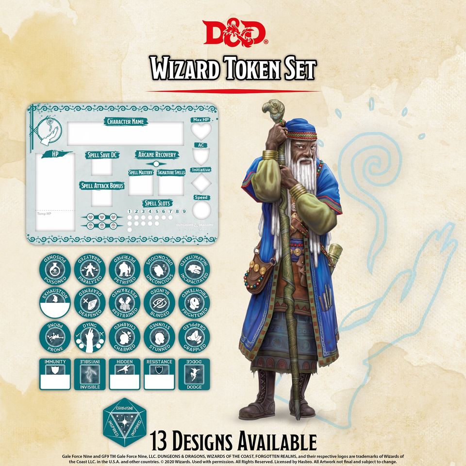 D&D Token Set: Wizard